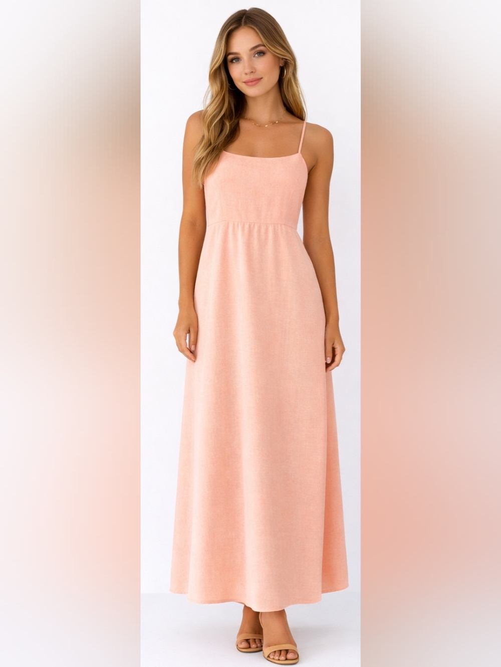 NWT A New Day™ Target brand Women's Sleeveless Pink Maxi Dress Size Large